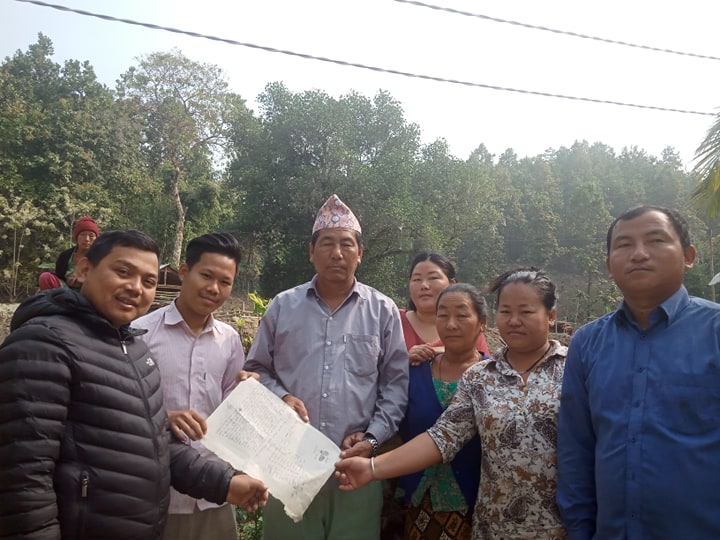 चुलाचुलीमा किरात संग्रहालय निर्माणका लागि राई परिवारले गरे जग्गा दान