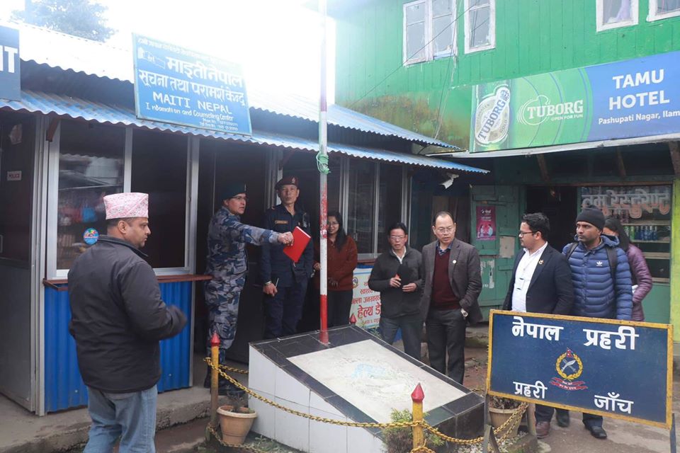 कोरोना भाइरसको संक्रमण फैलिन नदिन इलाममा उच्च सतर्कता, पशुपतिनगर नाकामा परिक्षण केन्द्रको स्थापना