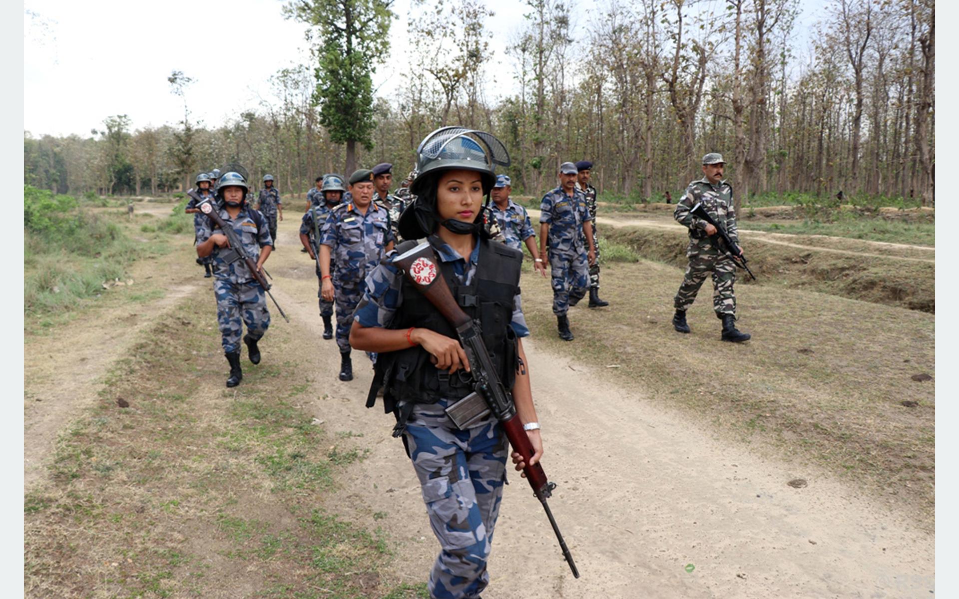 भारतसंग सिमा जोडिएको प्रदेश–१ का सीमा क्षेत्रमा १ हजार ९४६ प्रहरी परिचालन