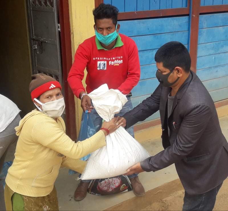 फाकफोकथुम-७ वडाध्यक्ष लोकबहादुर द्वारा खाद्य्यन्न विवरण