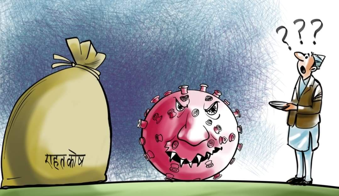 इलाम नगरपालिकामा राहत बाँड्ने र लिनेको होडबाजी