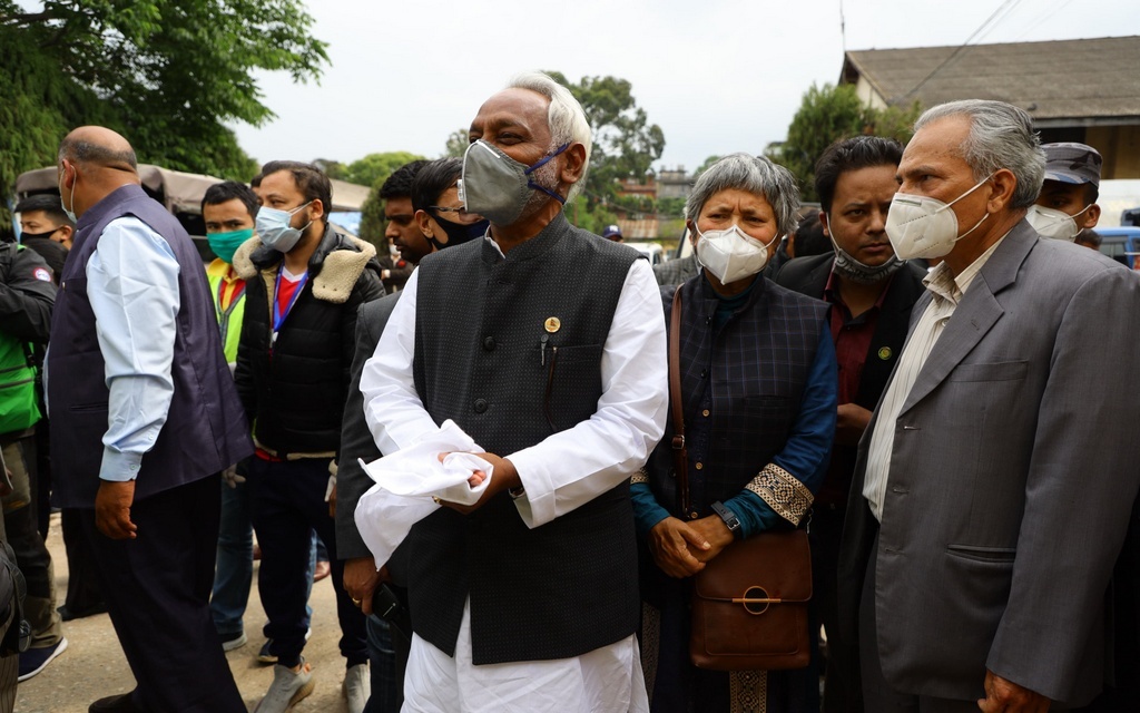 अपहरणको किटानी जाहेरी दिन जसपाका नेताहरु महानगरीय प्रहरी परिसर काठमाडौंमा (फोटो हेर्नुहोस्)