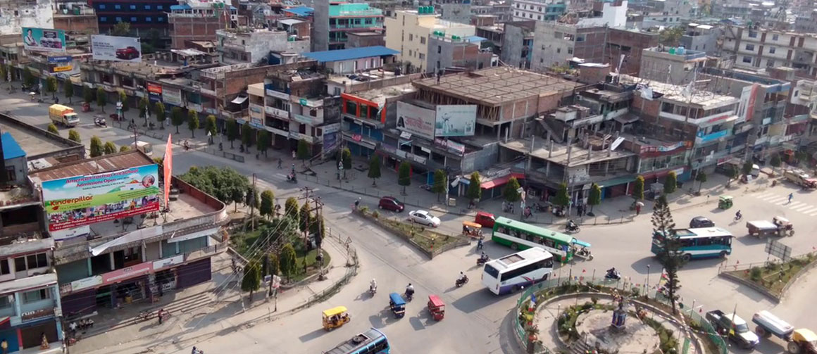 इटहरीको मुख्य चौक क्षेत्रमा निर्माण कार्य सुरु
