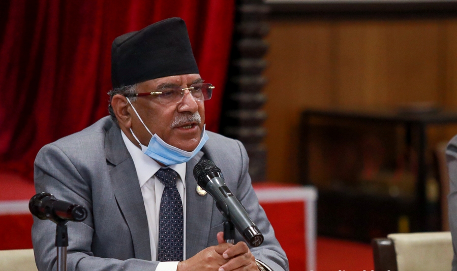 प्रधानमन्त्री ओलीकै पहलमा ‘नेकपा एमाले’ दर्ता भयोः प्रचण्ड