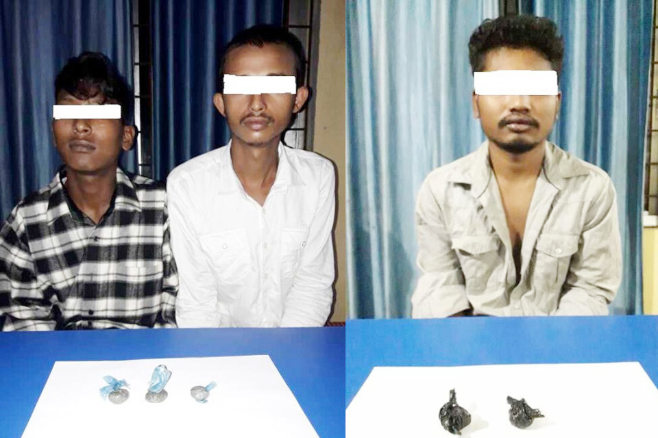 झापाको अर्जुनधारा र बिर्तामोडबाट लागुऔषध सहित ३ जना पक्राउ