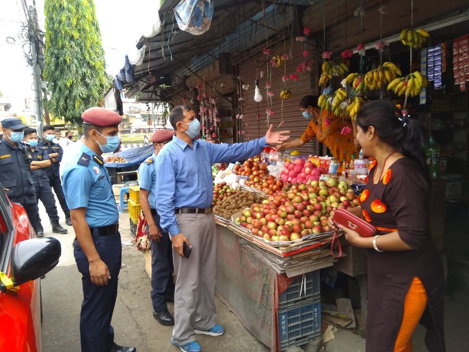 कोरोना संक्रमण न्यूनिकरण गर्न समुदाय–प्रहरीद्धारा दमकमा सचेतना कार्यक्रम शुरु