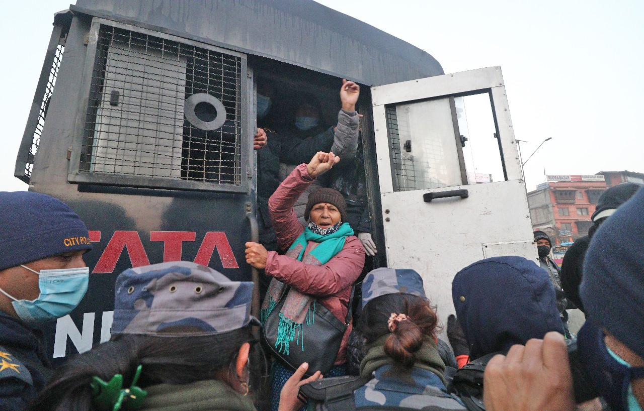 अष्टलक्ष्मी शाक्य सहित दाहाल–नेपाल समूहका नेता कार्यकर्ता पक्राउ