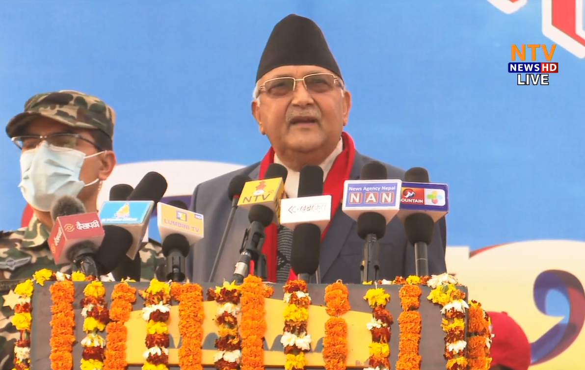 प्रचण्डलाई ओलीको जवाफः जनसमर्थन कस्तो हुन्छ बुटवलमा हेर्न आउनुस्