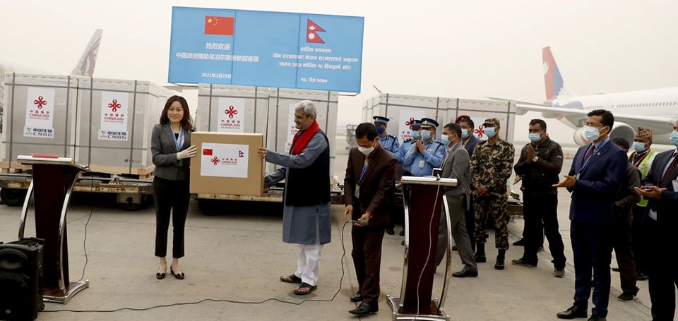 चीन सरकारले उपलब्ध गराएको कोरोना खोप ‘भेरोसेल’ काठमाण्डौँ आईपुग्यो