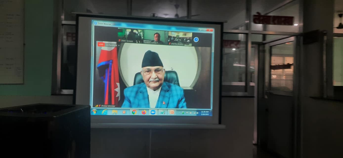 दमकमा छिट्टै अक्सिजन प्लान्ट जडान हुन्छः प्रधानमन्त्री ओली