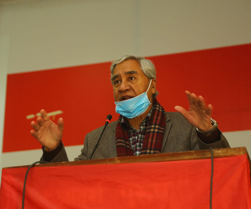 जसरी पनि यो सरकारलाई विस्थापित गर्नुपर्छः कांग्रेस सभापति देउवा