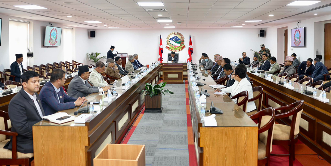 संविधानमाथिको प्रहारलाई मिलेर प्रतिवाद गर्ने सर्वदलीय बैठकको निर्णय