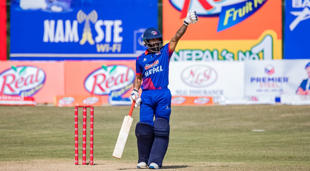 त्रिकोणात्मक टि २० आई सिरिजः नेपाल २ रनले पराजित