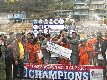 प्रथम ओएसिस महिला गोल्डकपको उपाधि मानेभन्ज्याङलाई