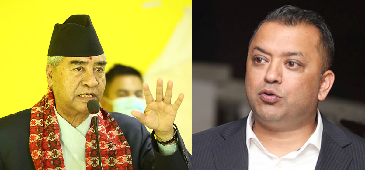देउवाले दिए गठबन्धन नगर्ने प्रतिवेदन सच्चाउन गगन थापालाई दबाब