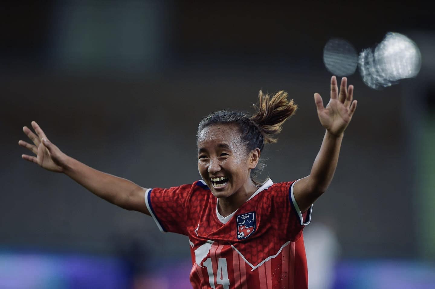 प्रिति राईको जादुमय  गोलमा नेपाल वाफ महिला च्याम्पियनसिपको फाइनलमा