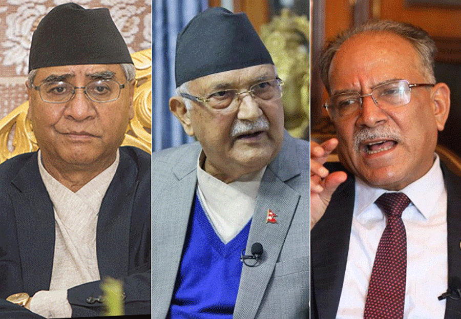 संक्रमणकालीन न्यायलाई टुंगो लगाउने विषयमा प्रधानमन्त्री प्रचण्ड, देउवा र ओलीबिच छलफल