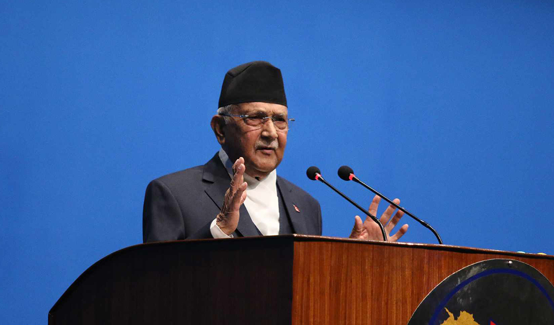 प्रधानमन्त्री ओलीले आज प्रतिनिधिसभामा सांसदले उठाएको प्रश्नको जवाफ दिँदै