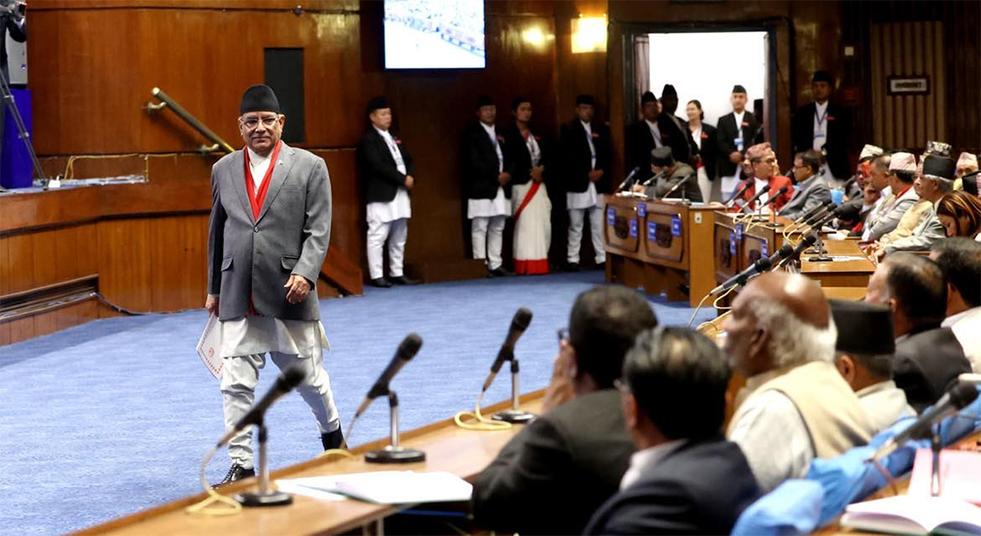 प्रधानमन्त्री प्रचण्डले पाए विश्वासको मत