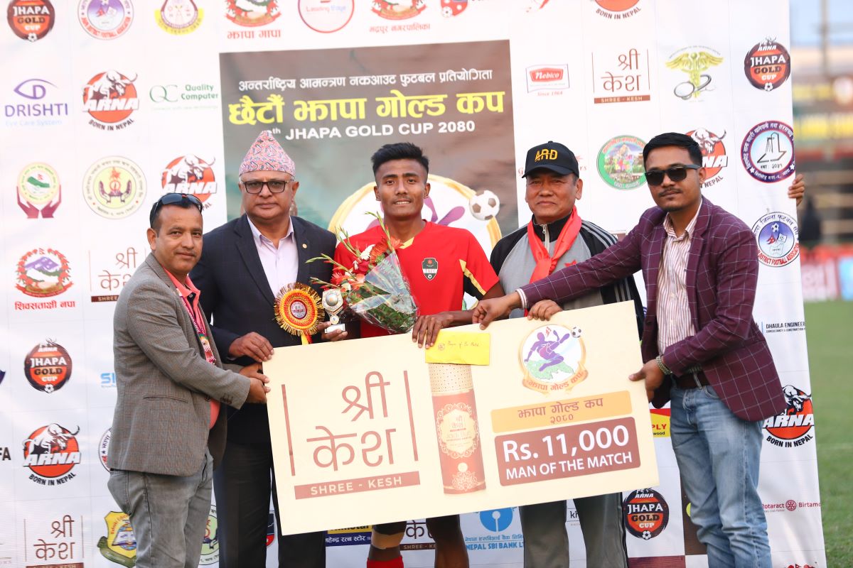 डिफेन्डिङ च्याम्पियन आर्मी छैटौँ झापा गोल्ड कपको सेमिफाइनलमा