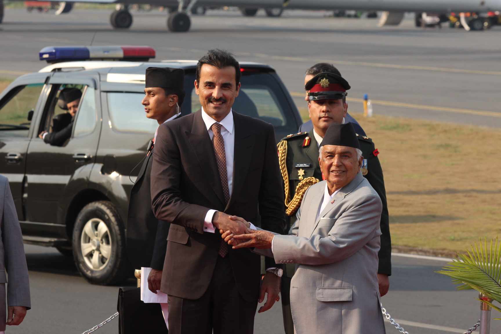 राष्ट्रपति पौडेल र कतारका राजा अमिरबिच भेटवार्ता सुरु