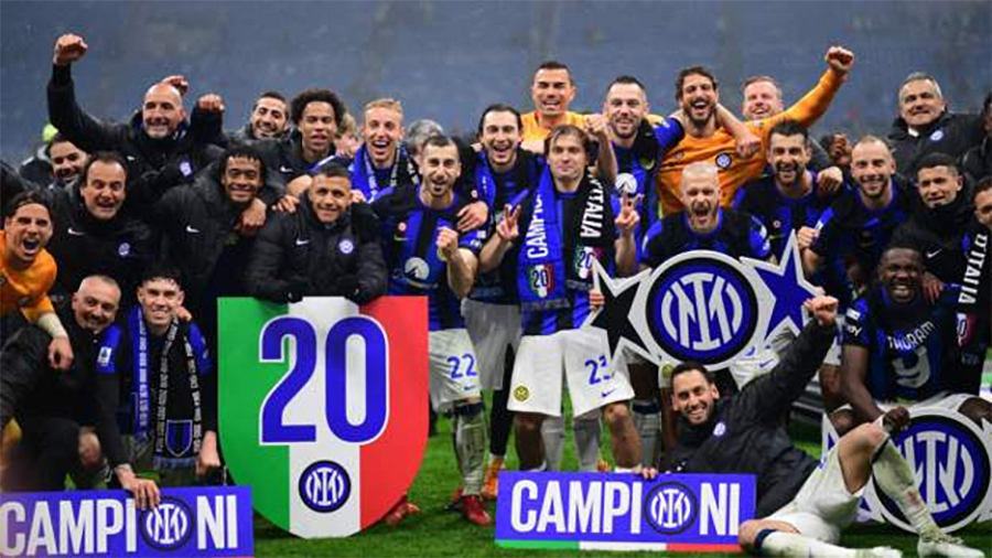 इन्टर मिलानले जित्यो सिरी ए को उपाधि