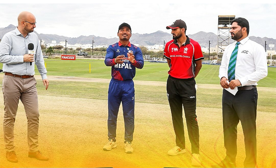 टस जितेर नेपाल फिल्डिङ गर्दै