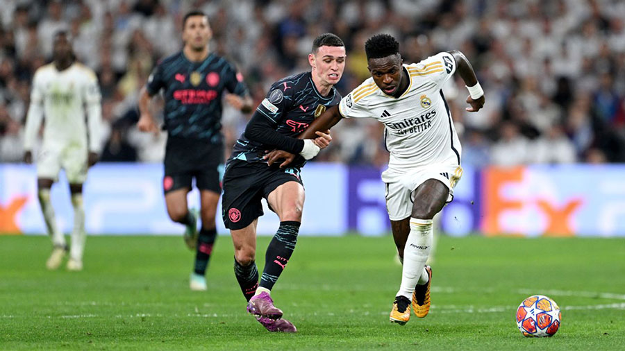 च्याम्पियन्स लिगमा सिटी र रियलको रोमाञ्चक बराबरी