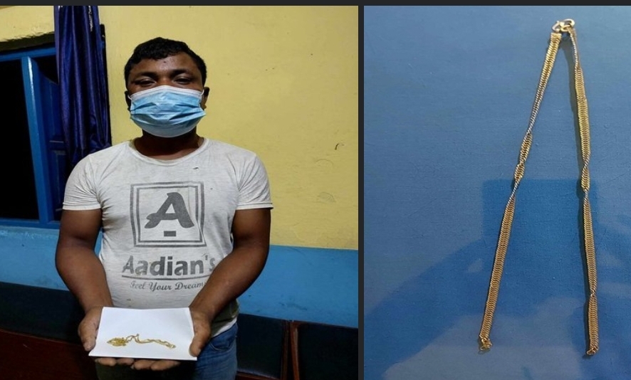 घाँटीको सिक्री थुतेर भाग्दै गरेको अवस्थामा चोर पक्राउ