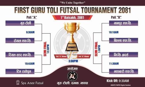दमकमा प्रथम गुरु टोली फुटसल प्रतियोगिता हुदै