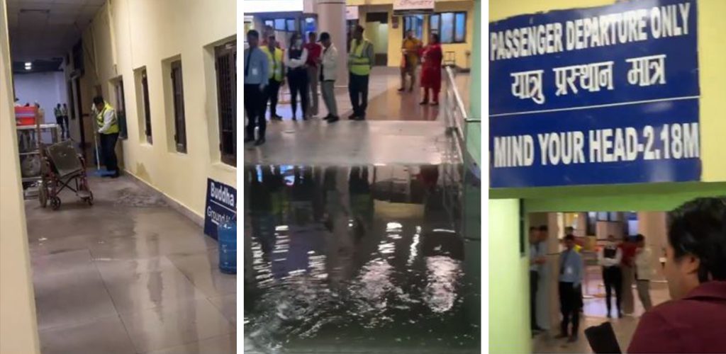 त्रिभुवन विमानस्थलभित्र पस्यो भल
