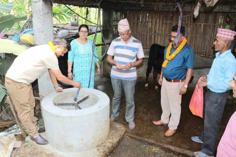 अनुदान सहयोगले बुद्धशान्तिमा बायो ग्यासमा आकर्षण
