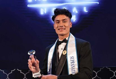 राष्ट्रिय भलिबल खेलाडी धिरोजले जिते मिस्टर सुपरनेस्नल नेपालको उपाधि