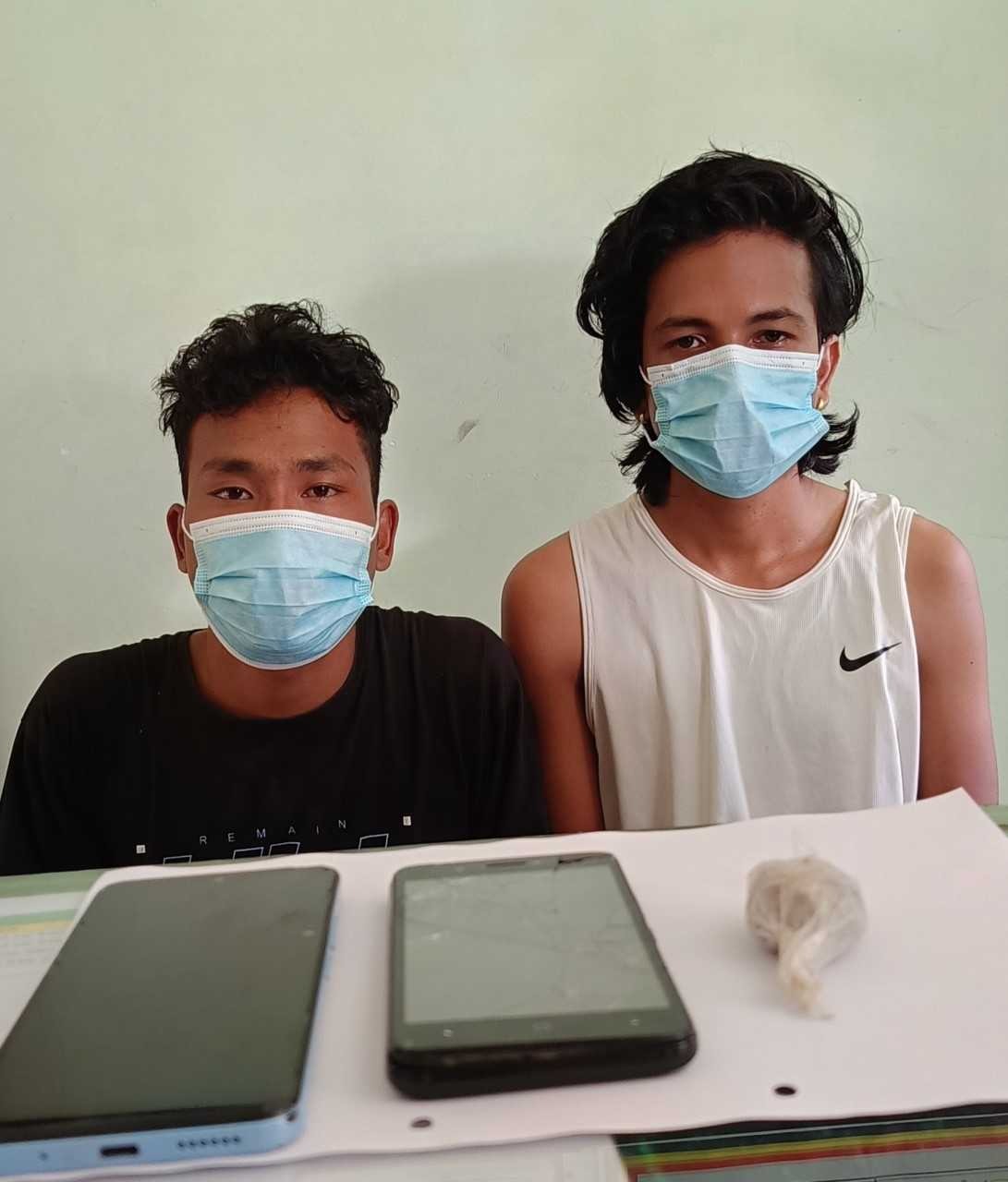 झापामा लागुऔषध ब्राउन सुगरसहित चार जना पक्राउ