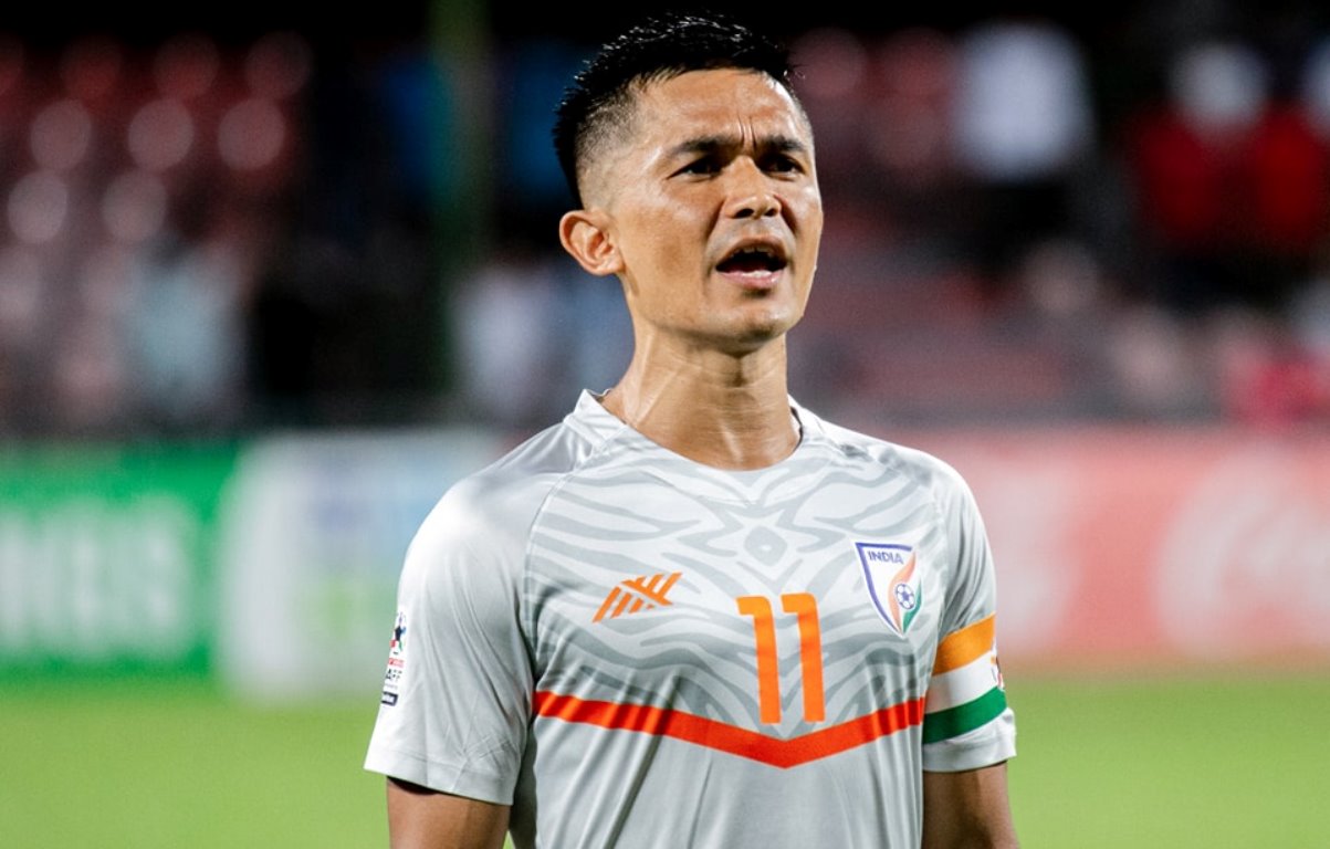 अन्तर्राष्ट्रिय फुटबलबाट सन्यास लिँदै सुनील क्षेत्री