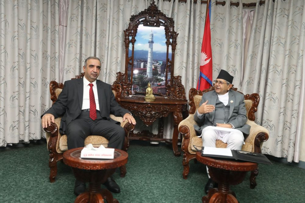 सभामुख देवराज घिमिरेसँग युएईका राजदूतको शिष्टाचार भेट