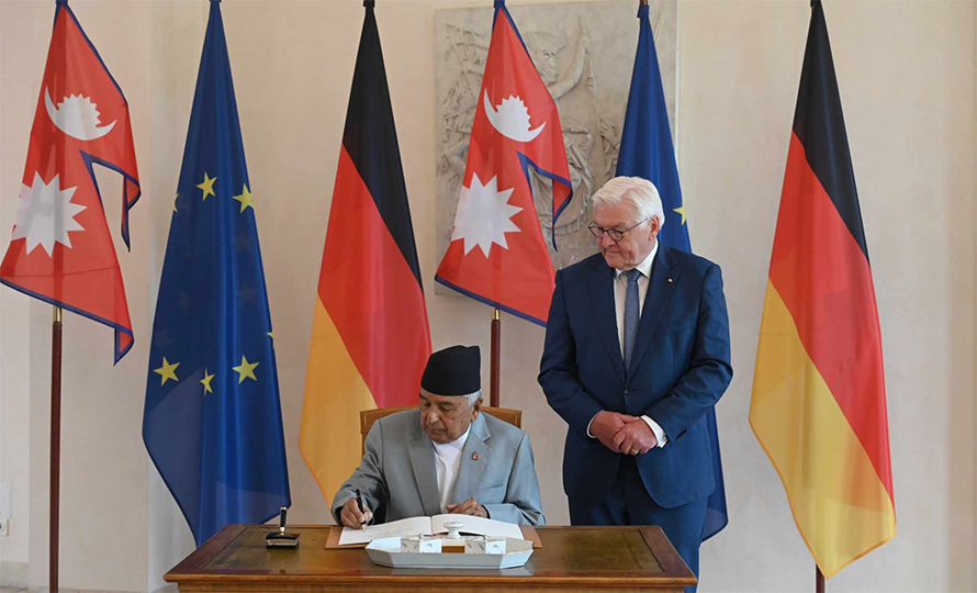 नेपालका राष्ट्रपति पौडेल र जर्मनीका राष्ट्रपतिबीच भेटवार्ता