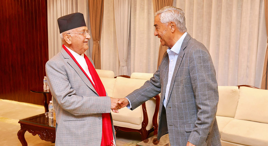 बूढानीलकण्ठमा देउवा र ओलीबीच दुई घण्टा छलफल