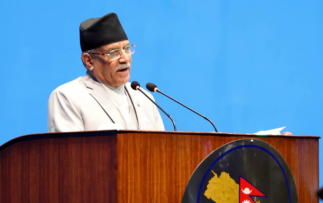 प्रधानमन्त्री प्रचण्डले आज विश्वासको मत लिँदै