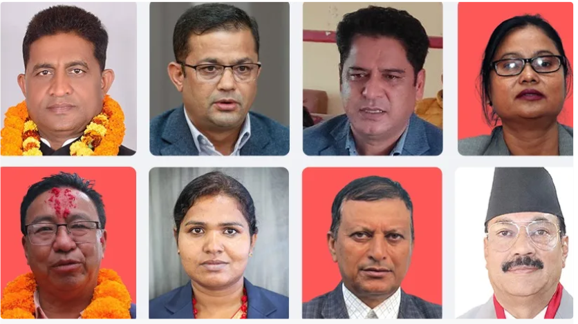 एमालेबाट सरकारमा सहभागी ८ मन्त्रीहरुको राजीनामा स्वीकृत