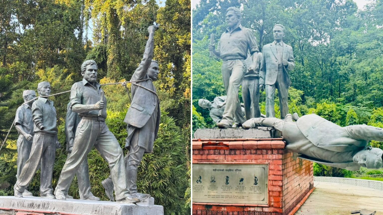 झापा आन्दोलनका सहिदको शालिक पुनः ठड्याईयो