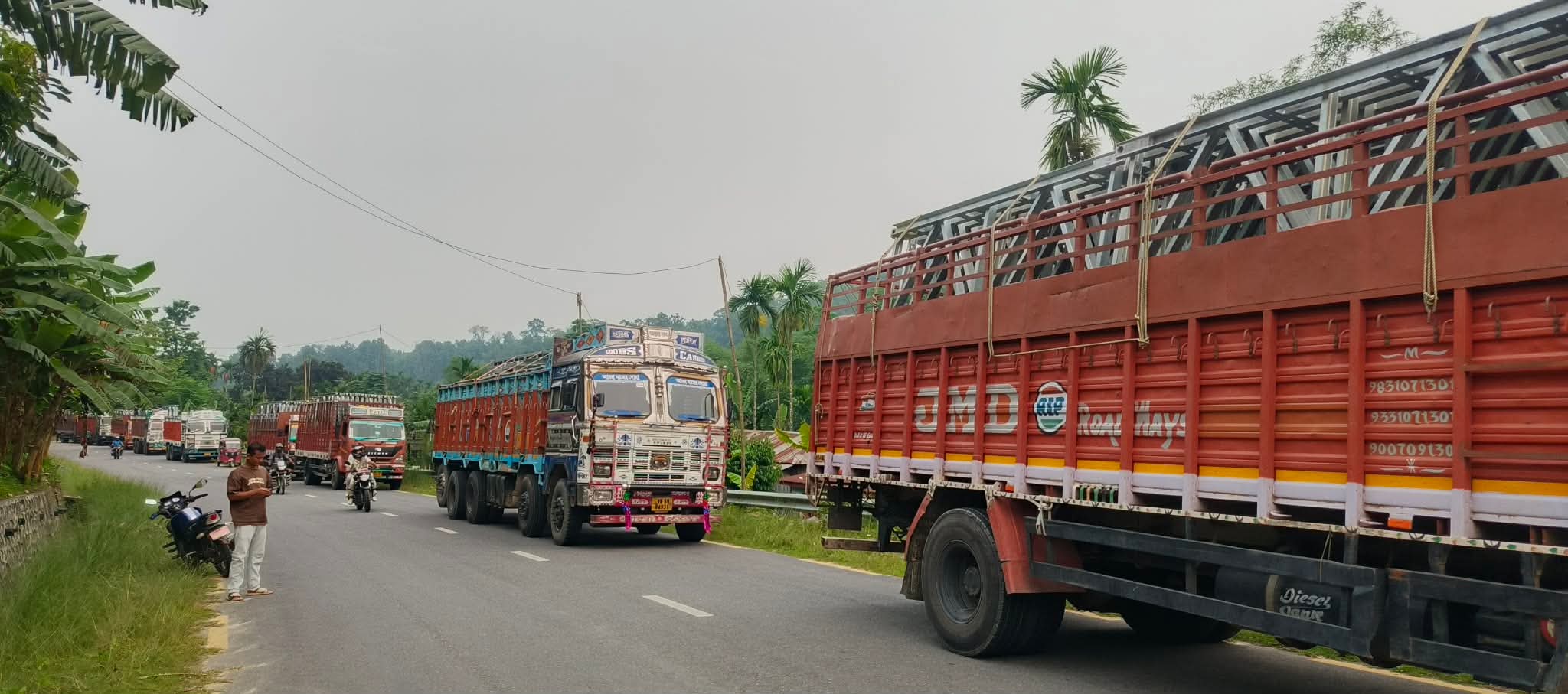 बेलासे पुलको भत्किएको खण्डमा बेलिबृज बन्ने, निर्माण सामाग्री आईपुग्यो